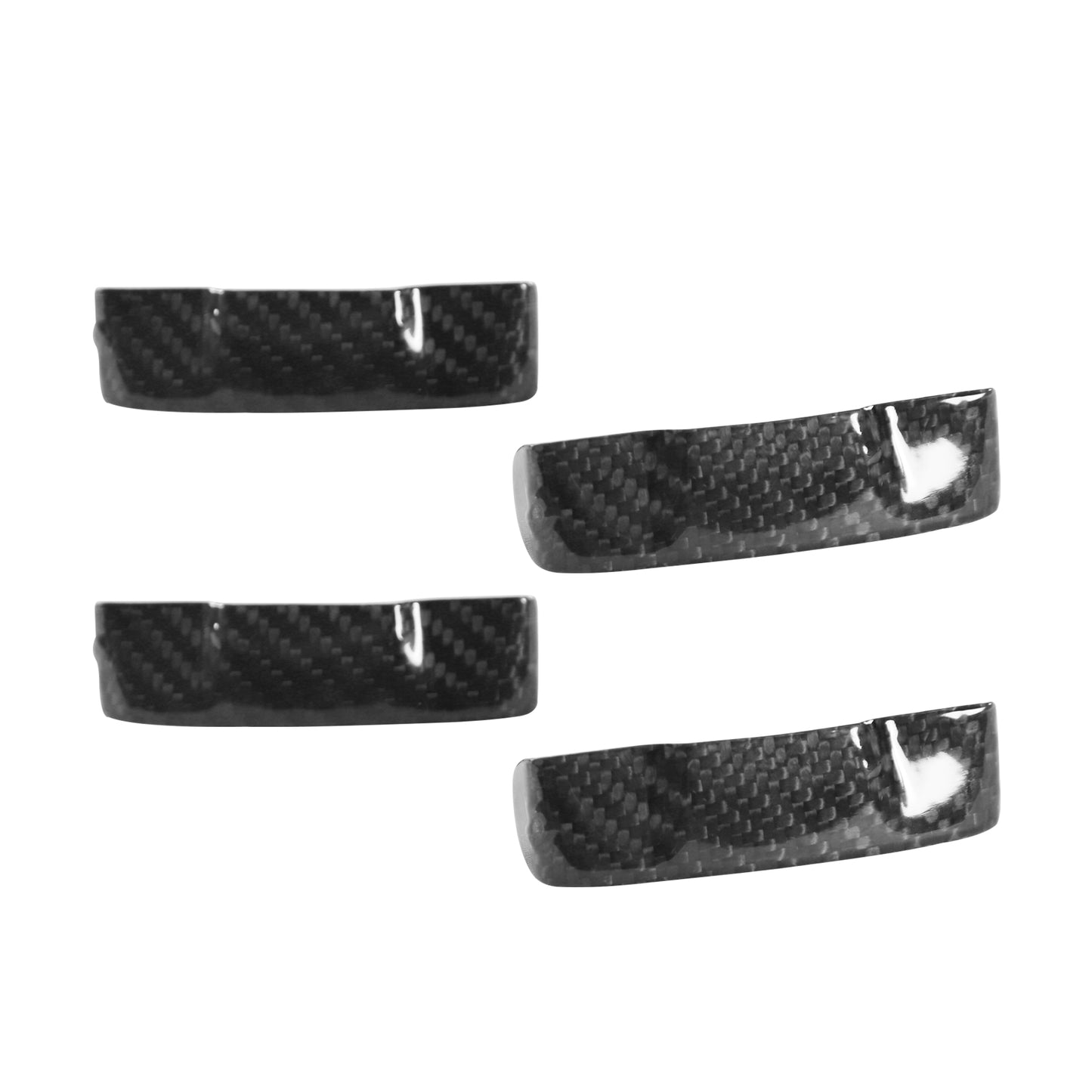 TESLA Model 3/Y - Inserts de boucles de ceintures en fibre de carbone dry