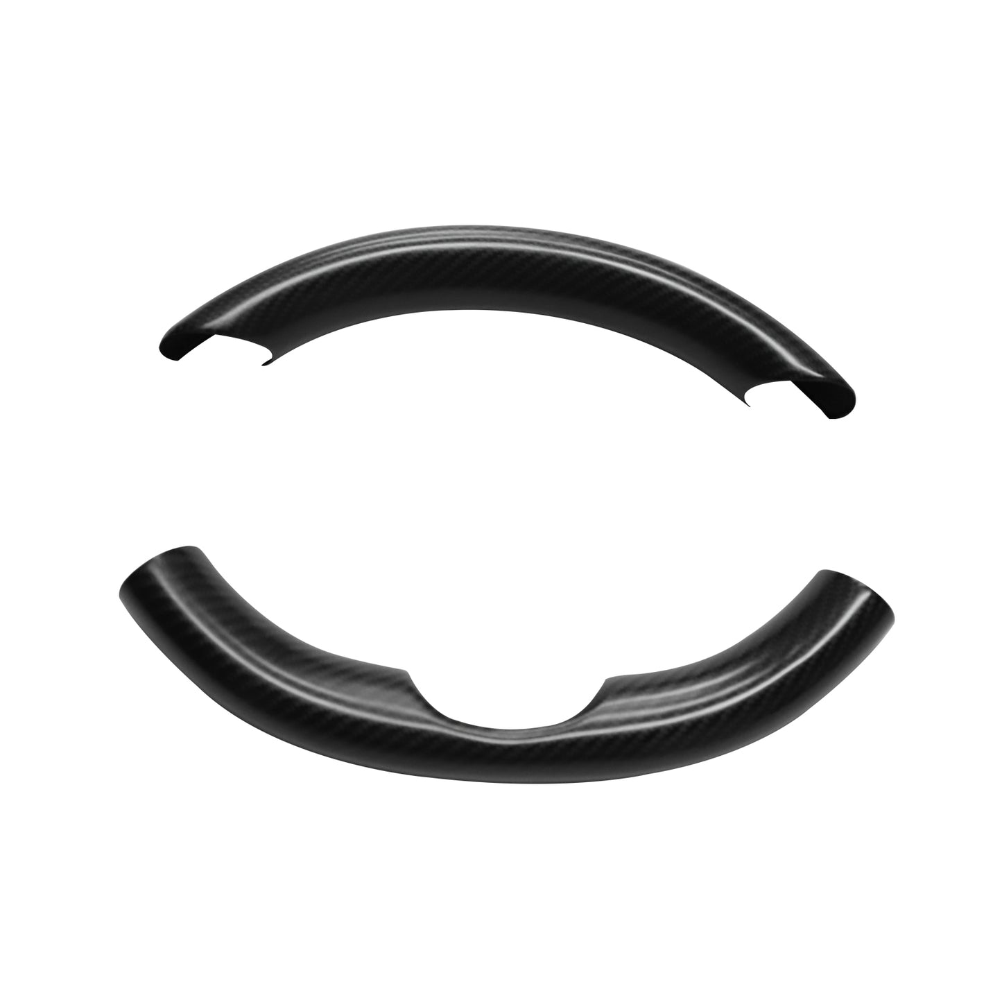 TESLA Model 3 - Inserts volant en fibre de carbone dry