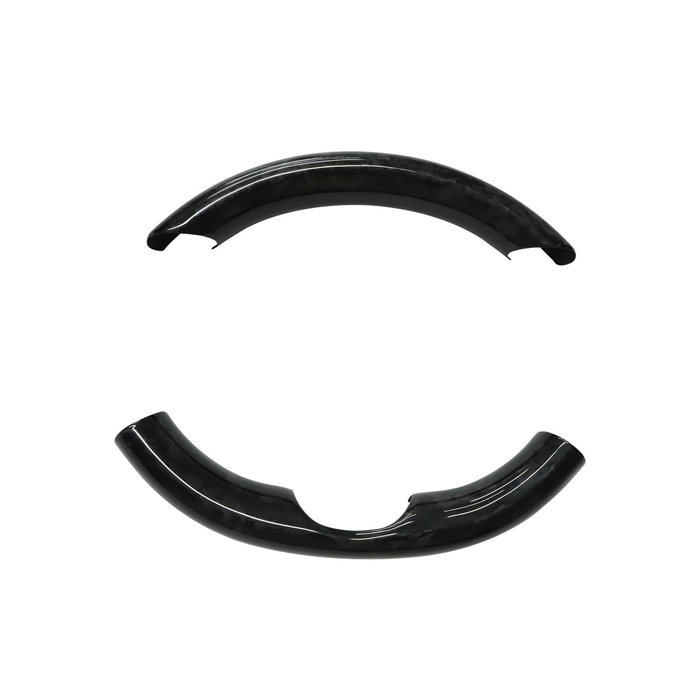 TESLA Model Y - Inserts volant en fibre de carbone dry