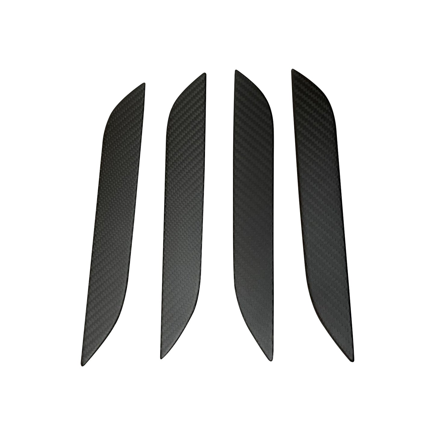 Tesla Model S - Garnitures de poignées de portes en fibre de carbone dry