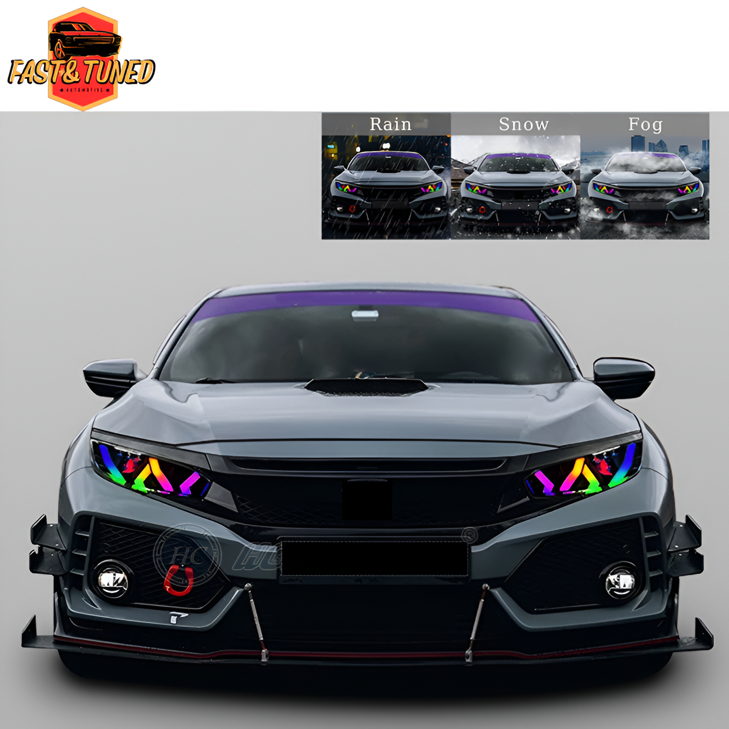 HONDA CIVIC 10gen - Phares avants à LED "Diablo"