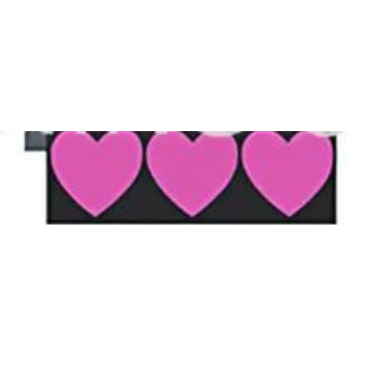 3 cœurs - Sticker lumineux animé