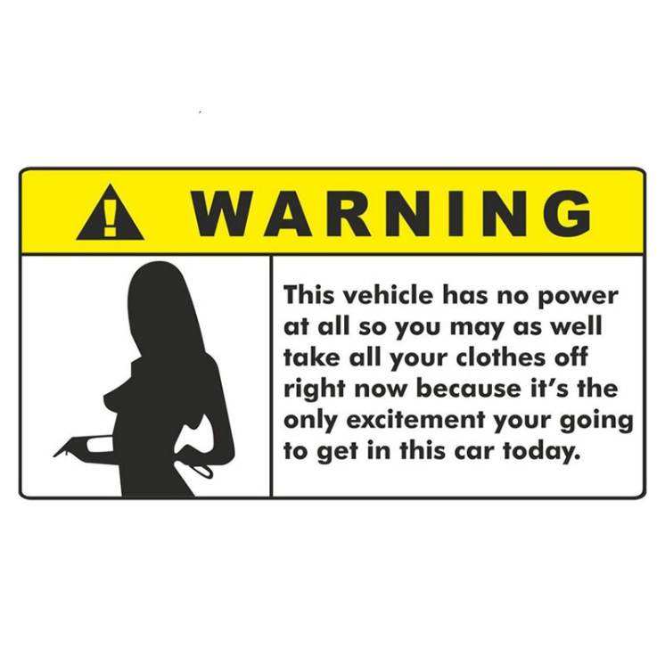 WARNING - Collection de Stickers comiques