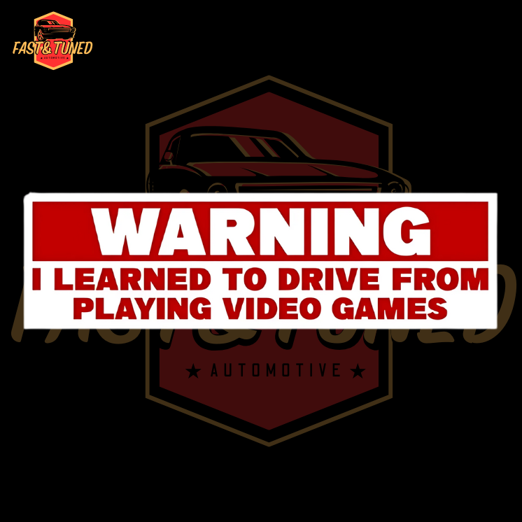 J'AI APPRIS A CONDUIRE SUR LES JEUX VIDEOS - Sticker