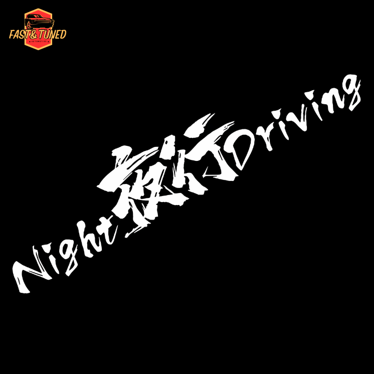 Night Driving - Sticker