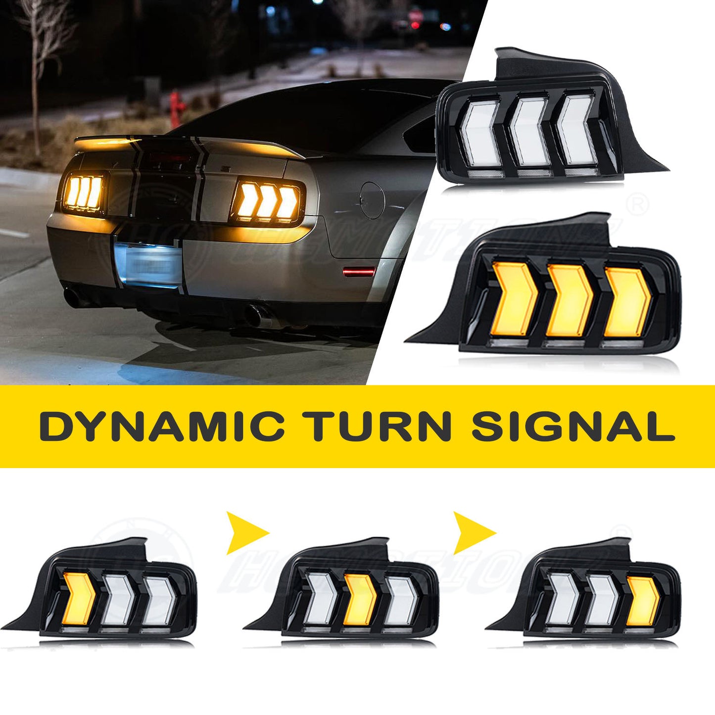FORD MUSTANG ’05-'09 - Feux arrière "STREET X" a LED