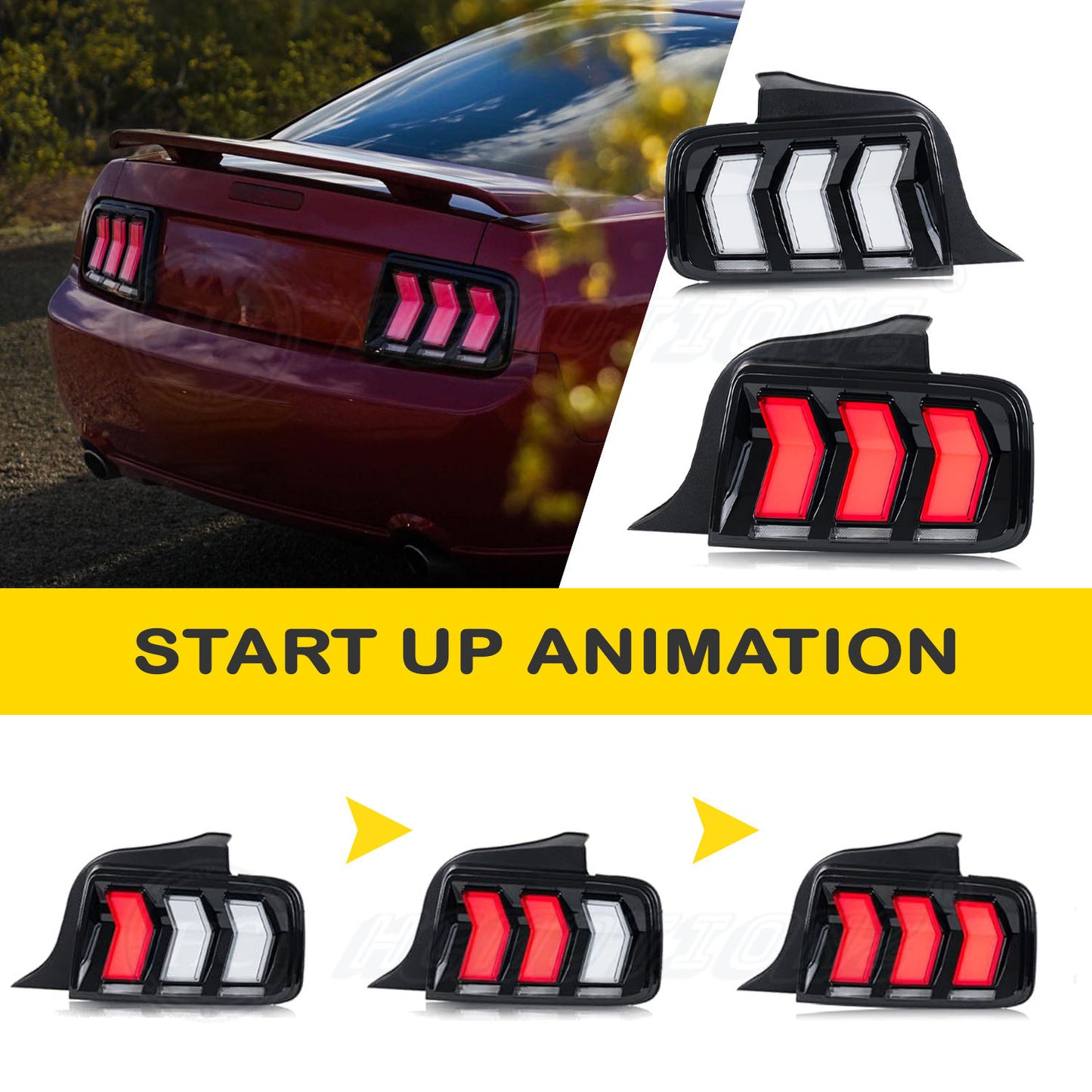 FORD MUSTANG ’05-'09 - Feux arrière "STREET X" a LED
