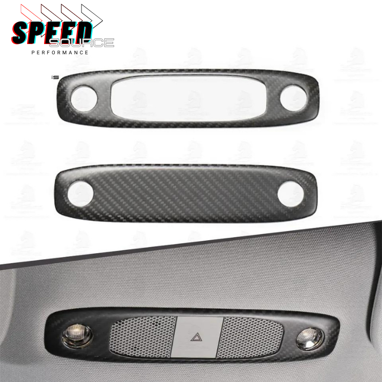 TESLA MODEL 3 - Coque de plafonnier en fibre de carbone dry