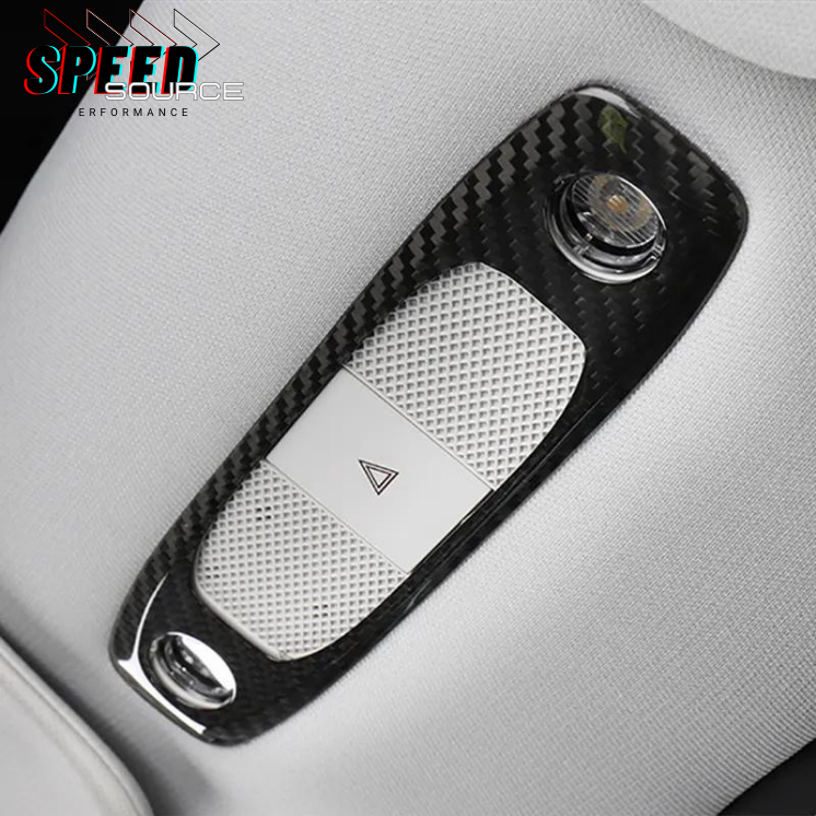 TESLA MODEL 3 - Coque de plafonnier en fibre de carbone dry