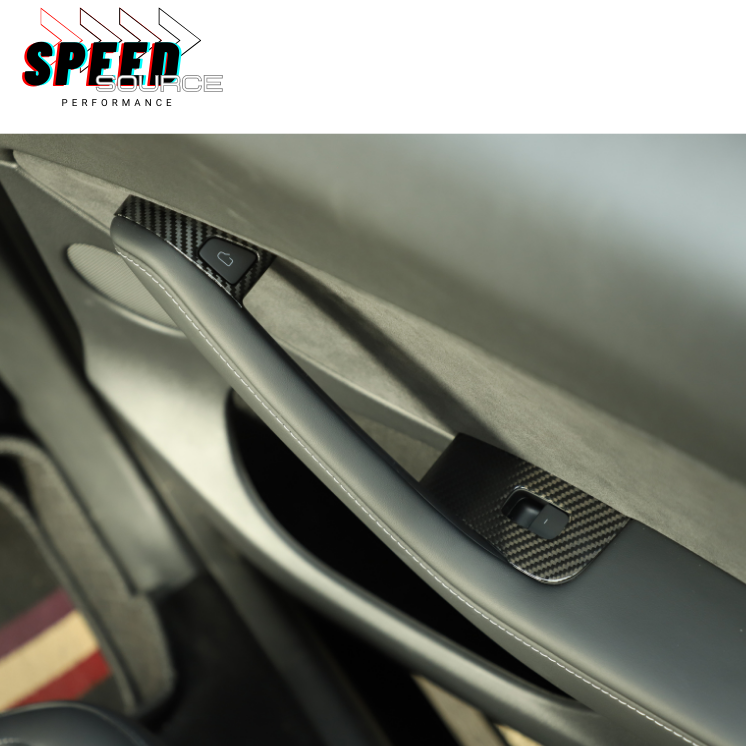 TESLA Model 3 - Inserts de portières en fibre de carbone dry