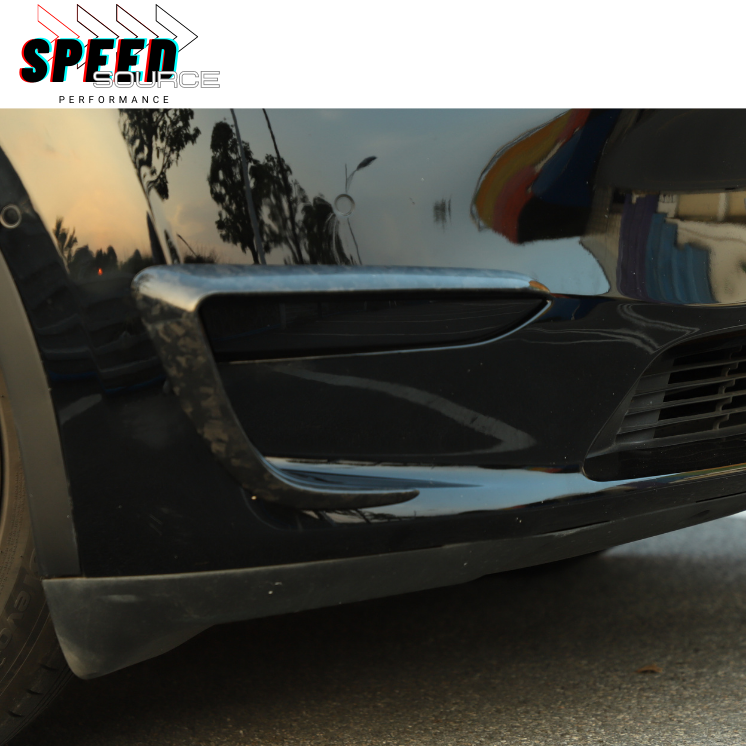 TESLA Model 3 - Garniture de pare-chocs avant en fibre de carbone forgé