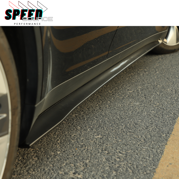 TESLA Model 3 - Bas de caisse en fibre de carbone dry