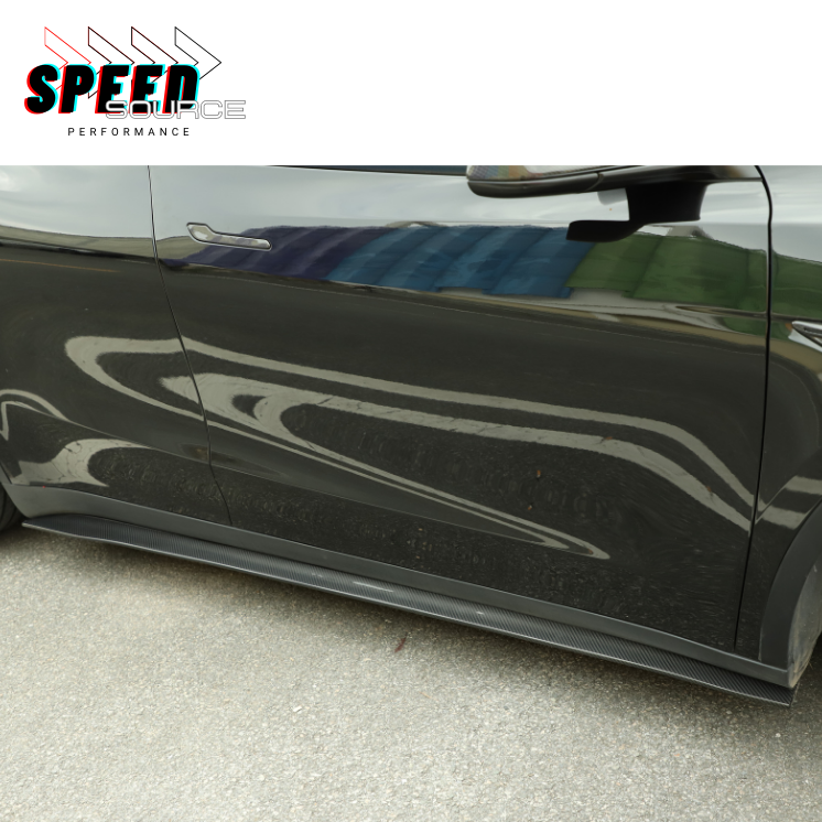 TESLA Model 3 - Bas de caisse en fibre de carbone dry