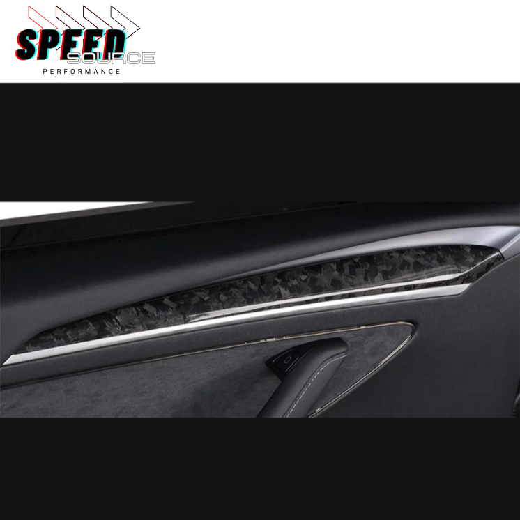 TESLA MODEL 3 - Garnitures de porte en fibre de carbone dry