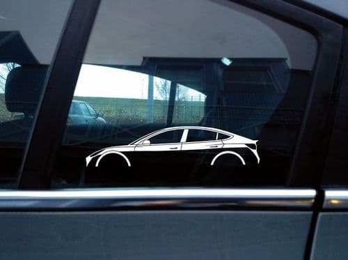 Silouhette Tesla - Collection de stickers