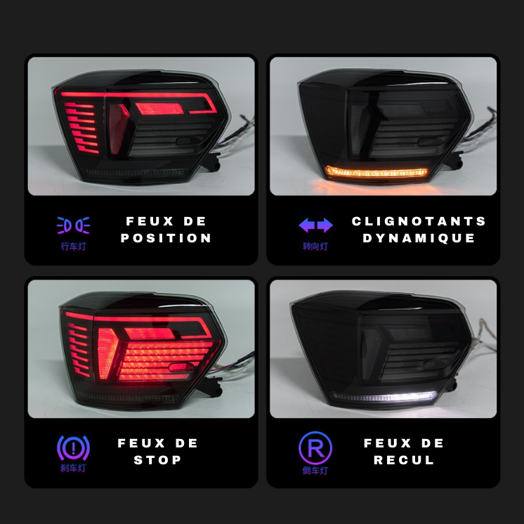 Volkswagen Polo Mk6 - Feux arrières "Monaco"