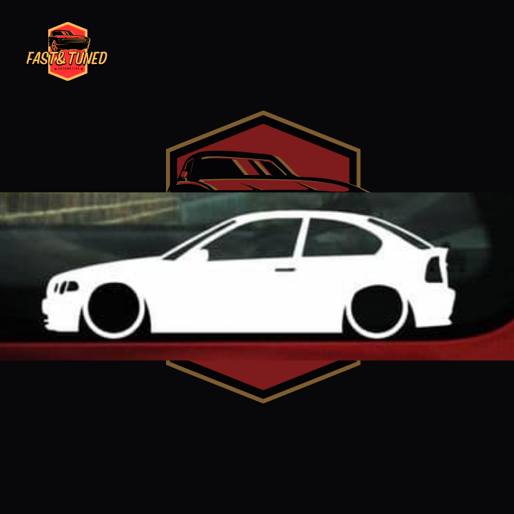 Silhouette BMW série 3/4 - Collection de stickers