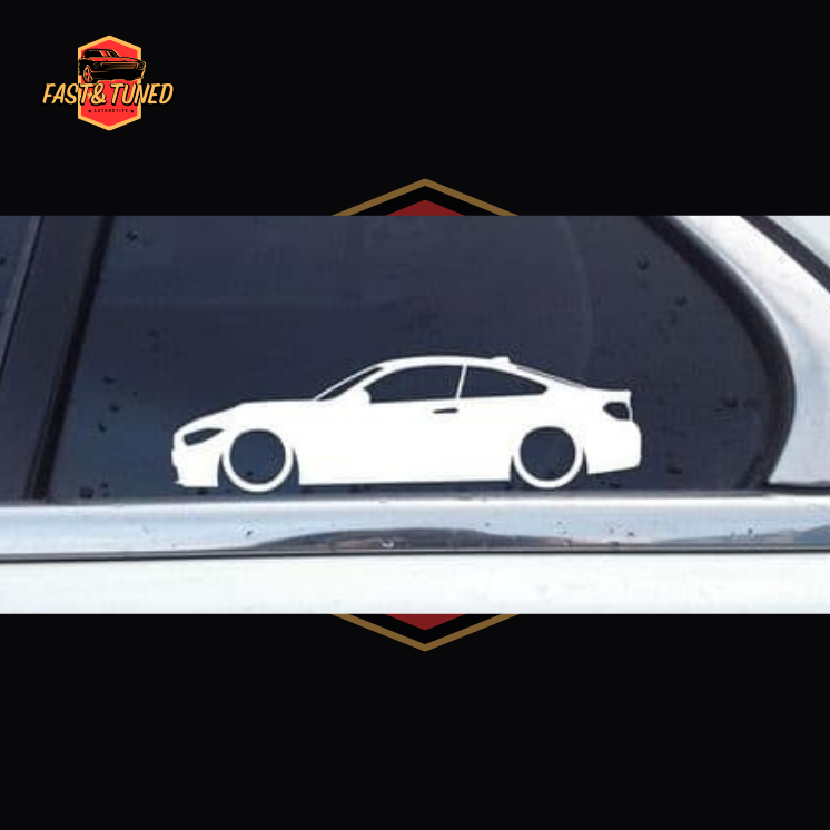 Silhouette BMW série 3/4 - Collection de stickers