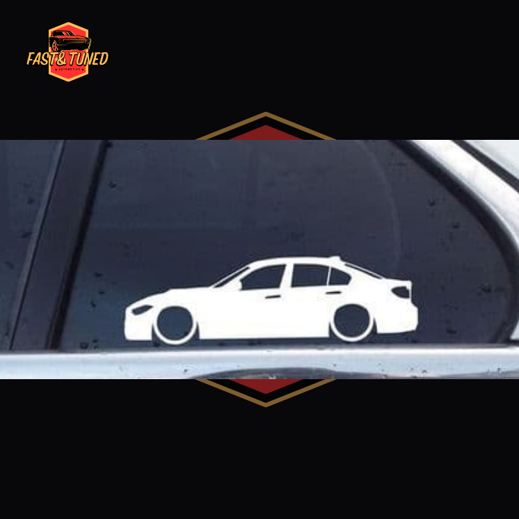 Silhouette BMW série 3/4 - Collection de stickers