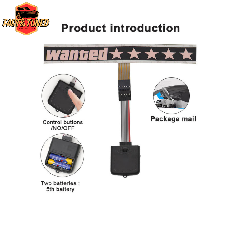 Wanted - Sticker lumineux