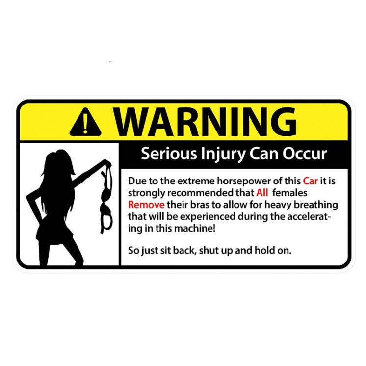 WARNING - Collection de Stickers comiques