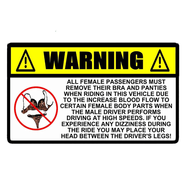 WARNING - Collection de Stickers comiques