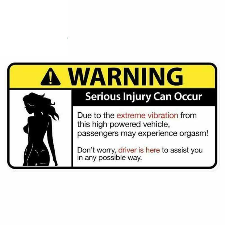 WARNING - Collection de Stickers comiques