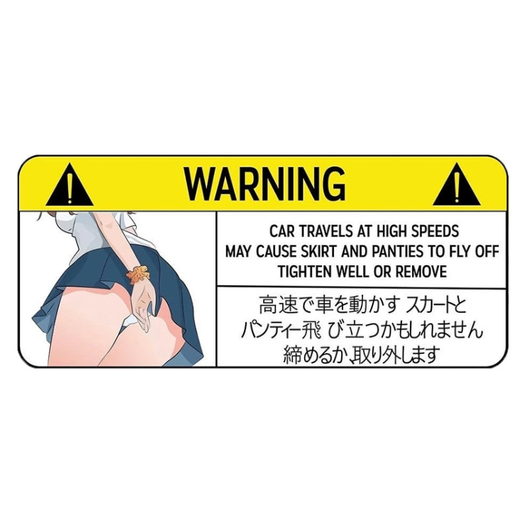 WARNING - Collection de Stickers comiques
