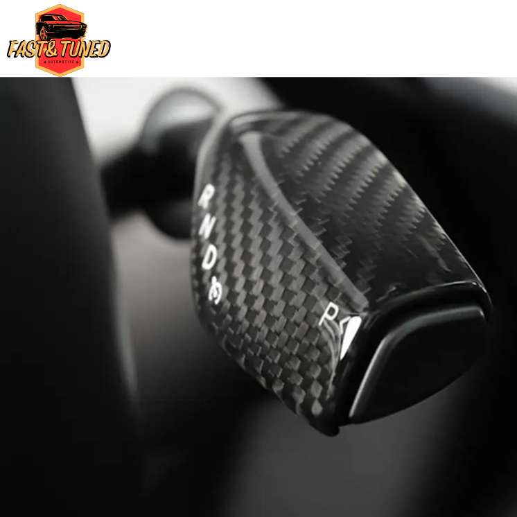 TESLA MODEL 3/Y - Cover de commodo en fibre de carbone dry