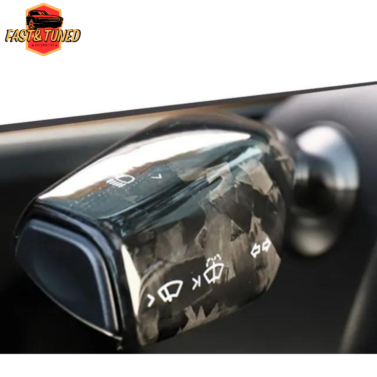 TESLA MODEL 3/Y - Cover de commodo en fibre de carbone dry