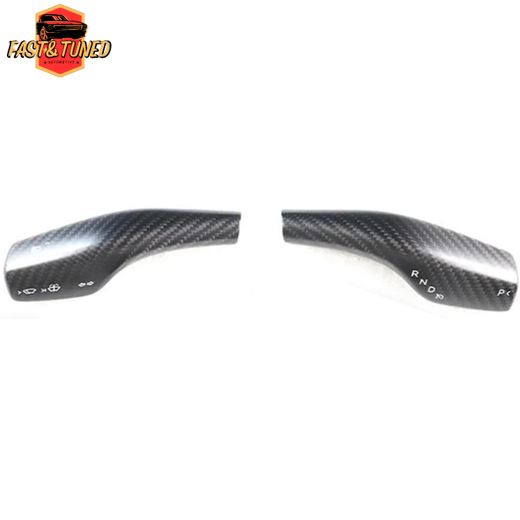 TESLA MODEL 3/Y - Cover de commodo en fibre de carbone dry