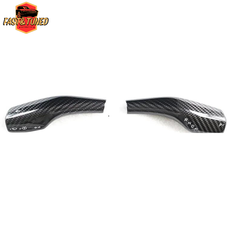 TESLA MODEL 3/Y - Cover de commodo en fibre de carbone dry