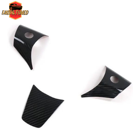 TESLA MODEL 3/Y - Inserts de volant en fibre de carbone dry