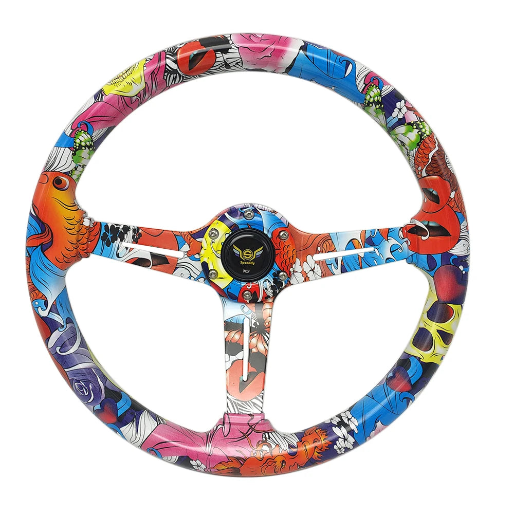 Volant 3 branches manga cartoon dessin animé