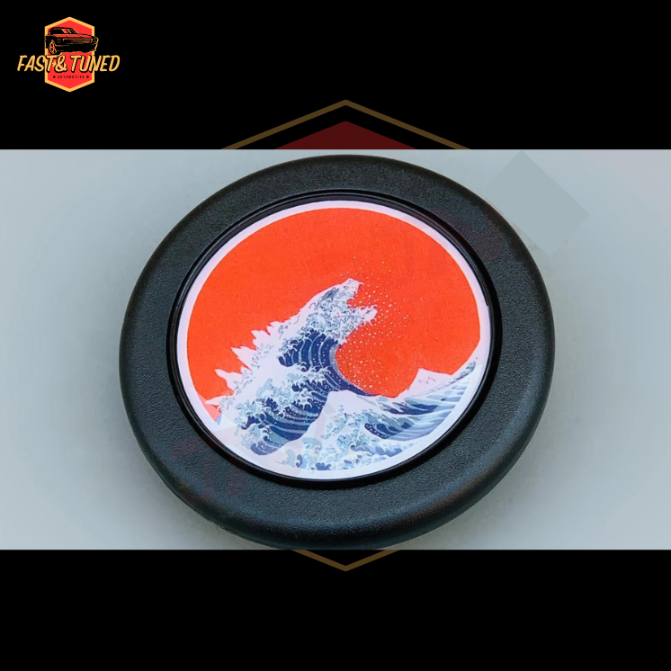 VAGUE DE KANAGAWA - Collection de bouton de klaxon