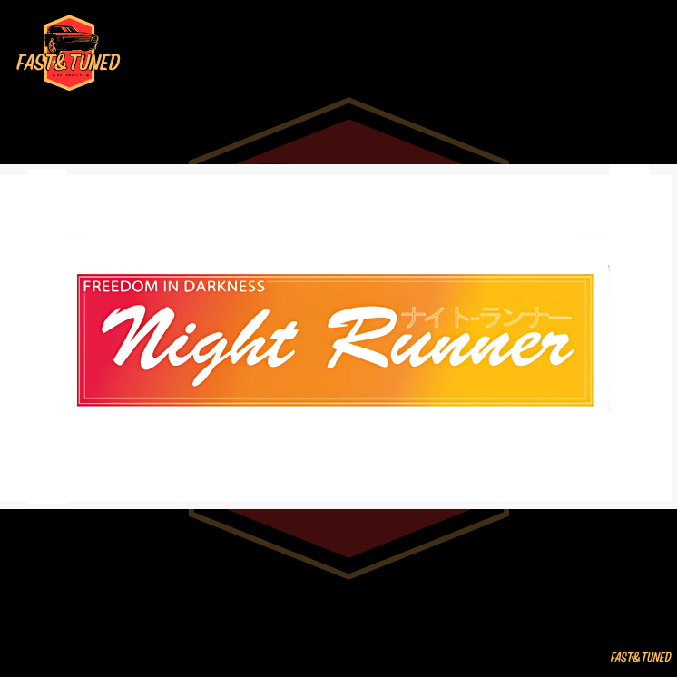 sticker JDM freedom night runner