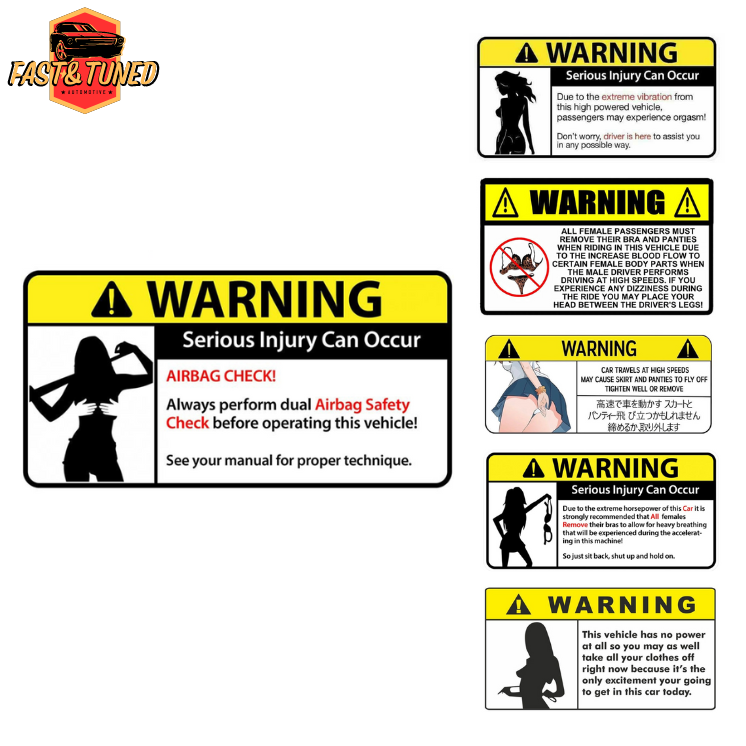 WARNING - Collection de Stickers comiques