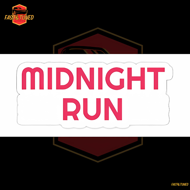 autocollant run de nuit