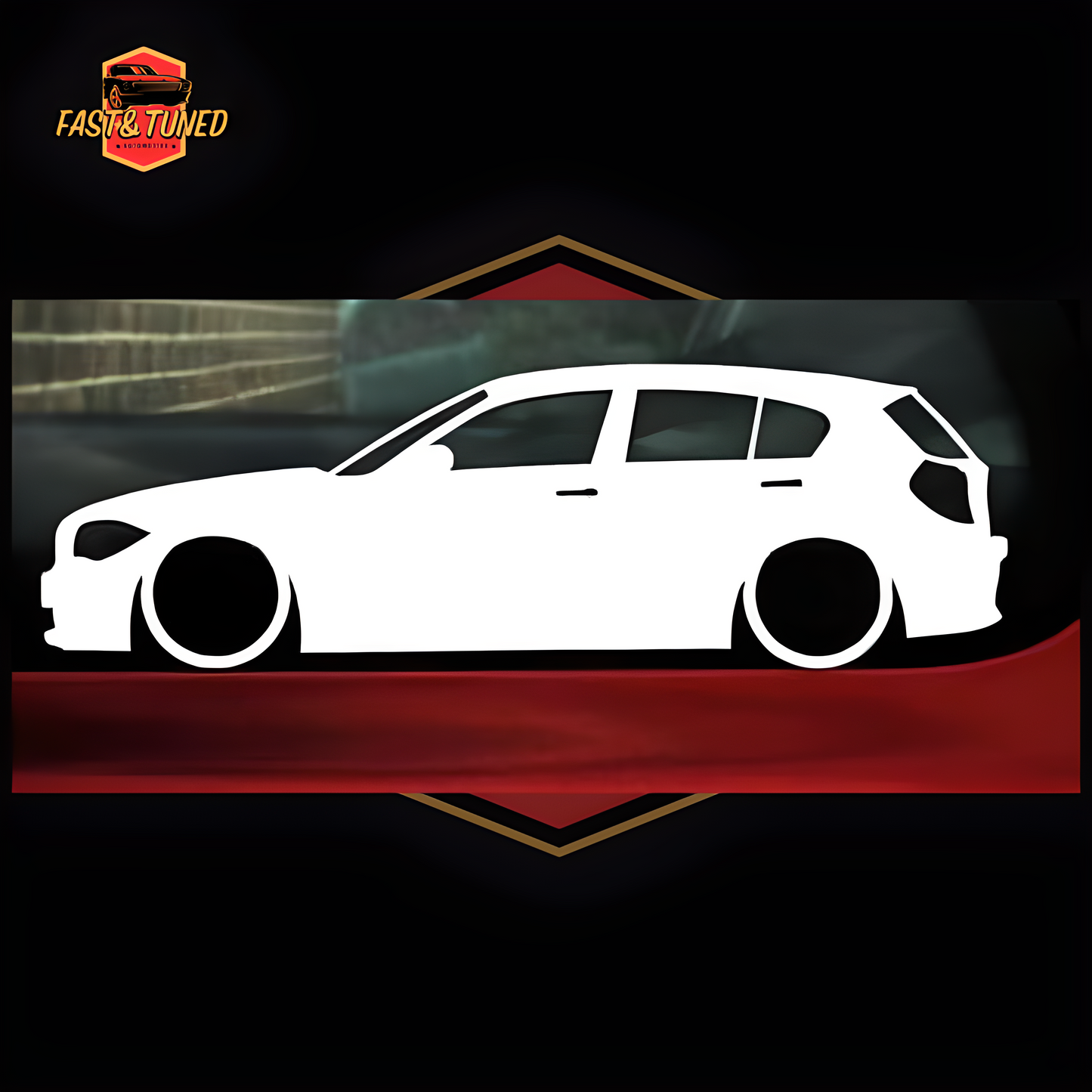 Silhouette BMW série 1 - Collection de sticker