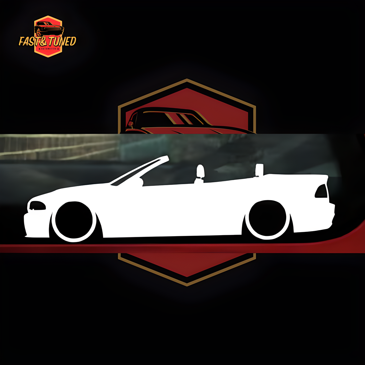 Silhouette BMW série 3/4 - Collection de stickers
