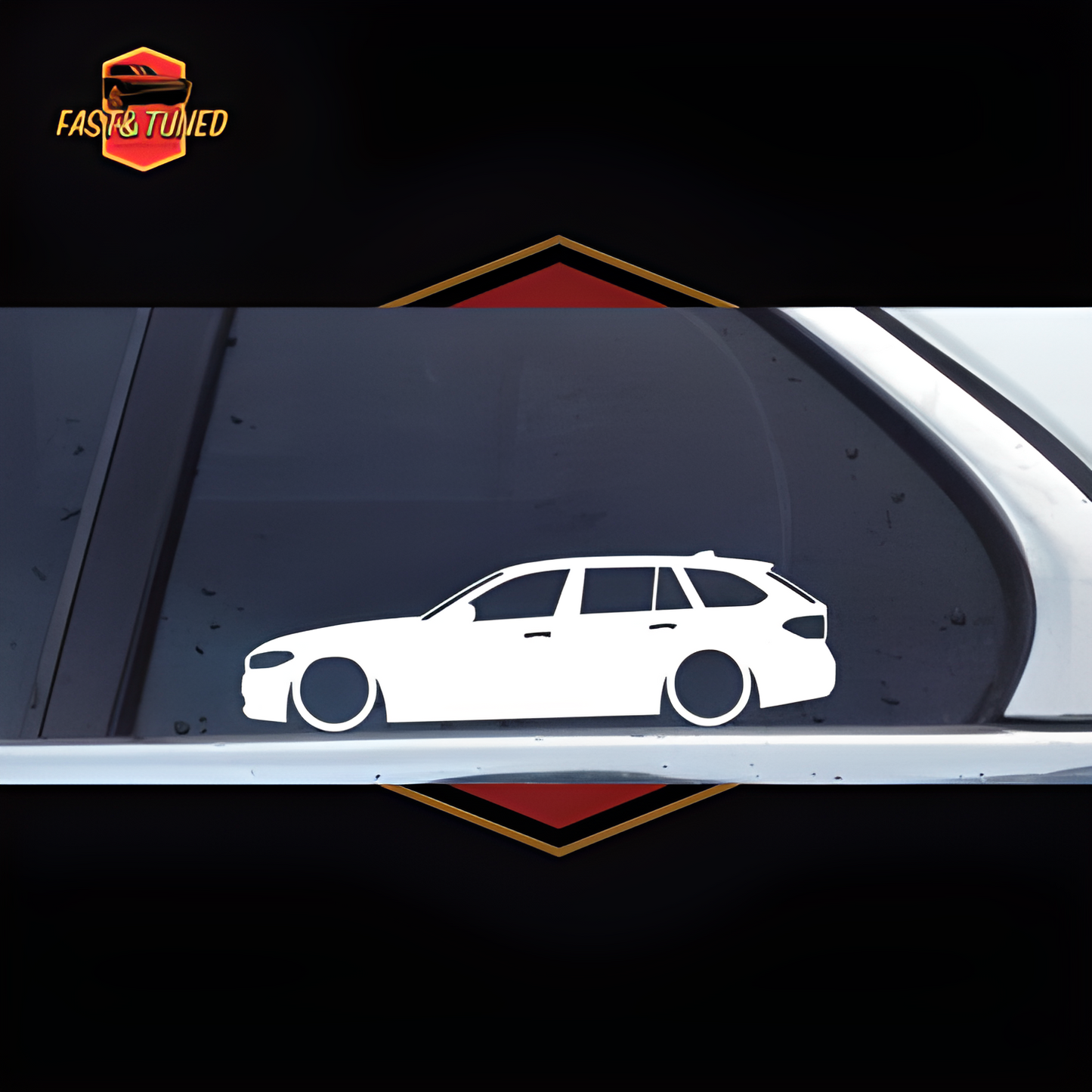 Silhouette BMW série 5 - Collection de stickers