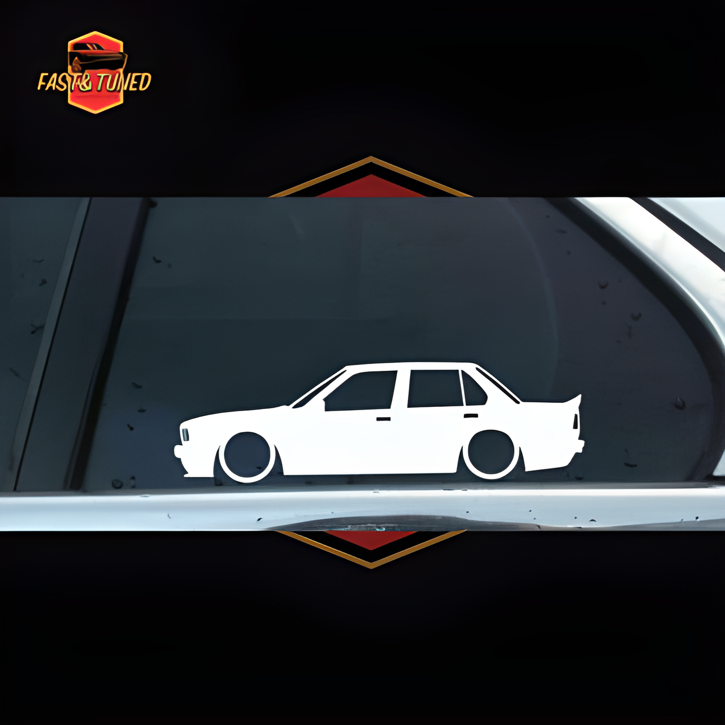 Silhouette BMW série 3/4 - Collection de stickers