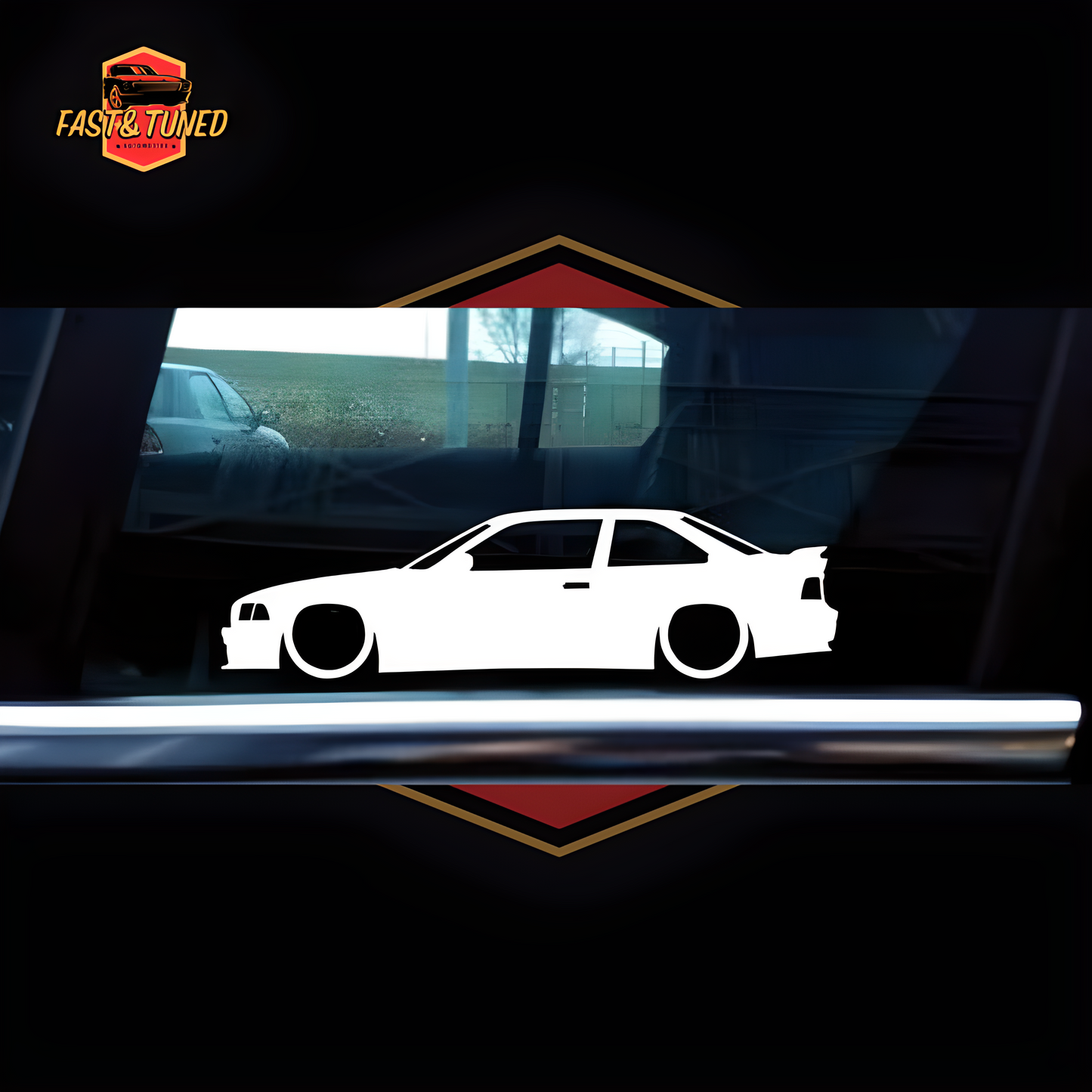 Silhouette BMW série 3/4 - Collection de stickers