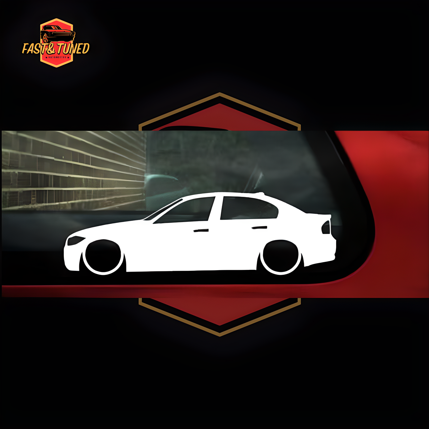Silhouette BMW série 3/4 - Collection de stickers