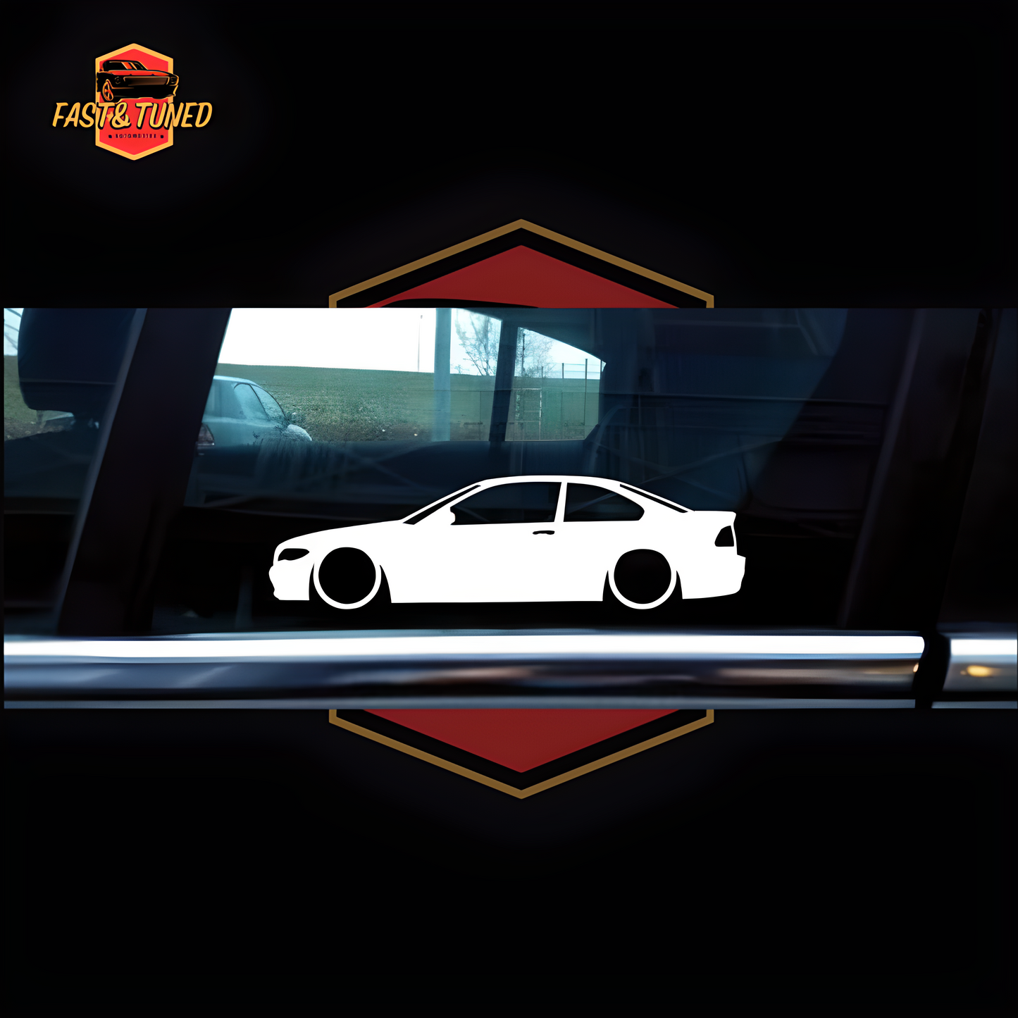 Silhouette BMW série 3/4 - Collection de stickers