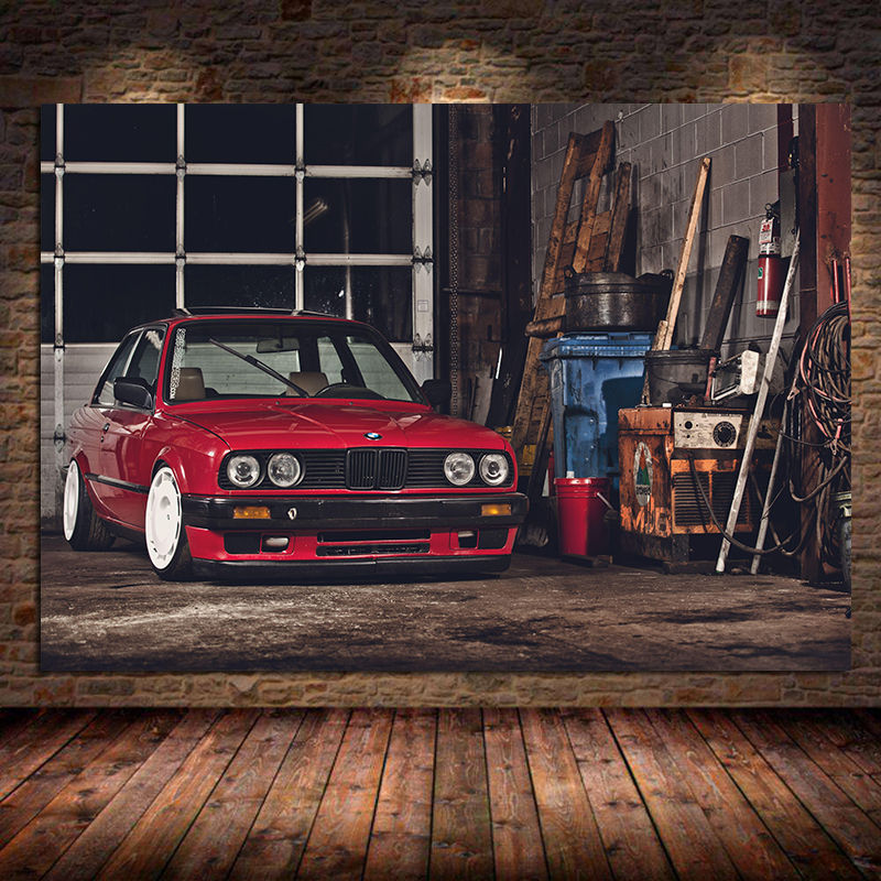 BMW E30 - Toile à encadrer