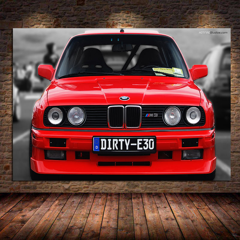 BMW E30 - Toile à encadrer