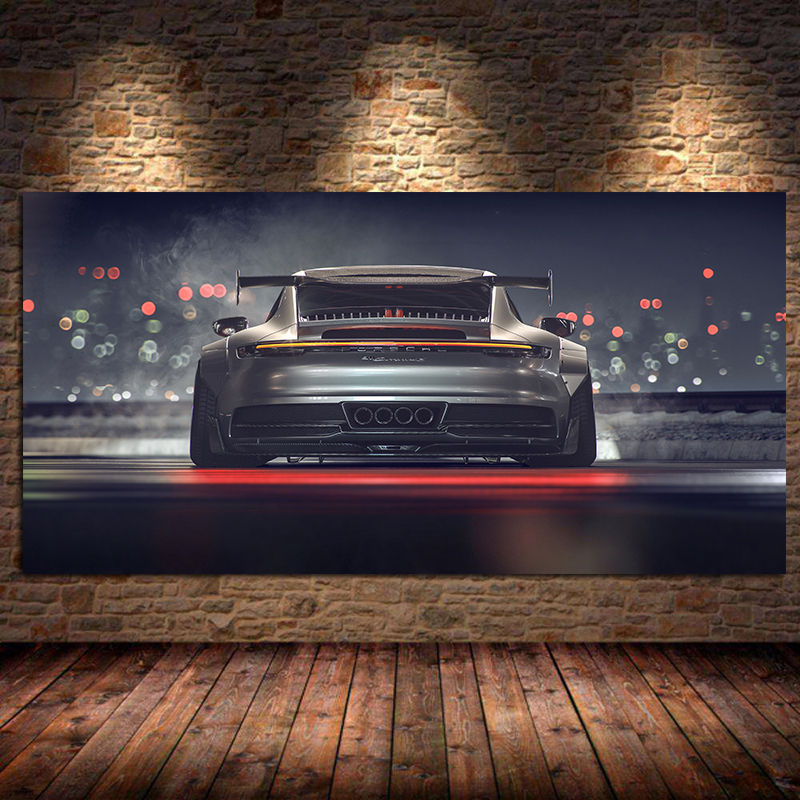 PORSCHE 911 992 Custom - Toile de décoration intérieure