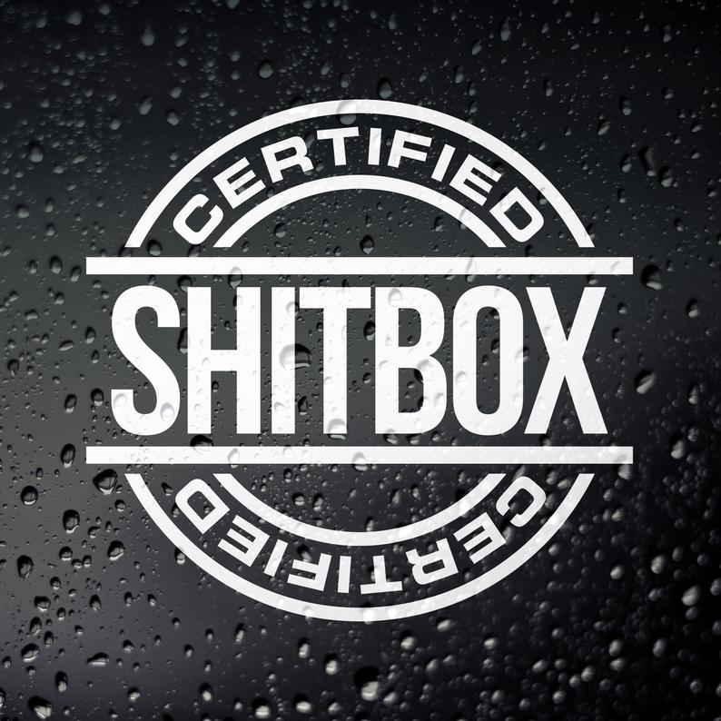 SHITBOX certified - Sticker