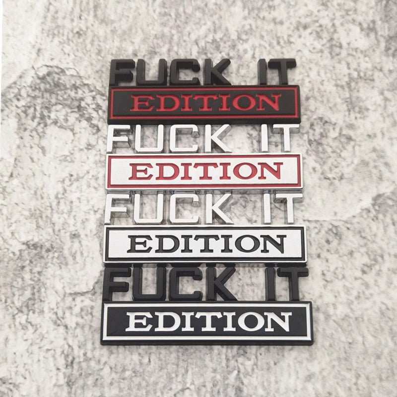 F*CK IT EDITION - Logo